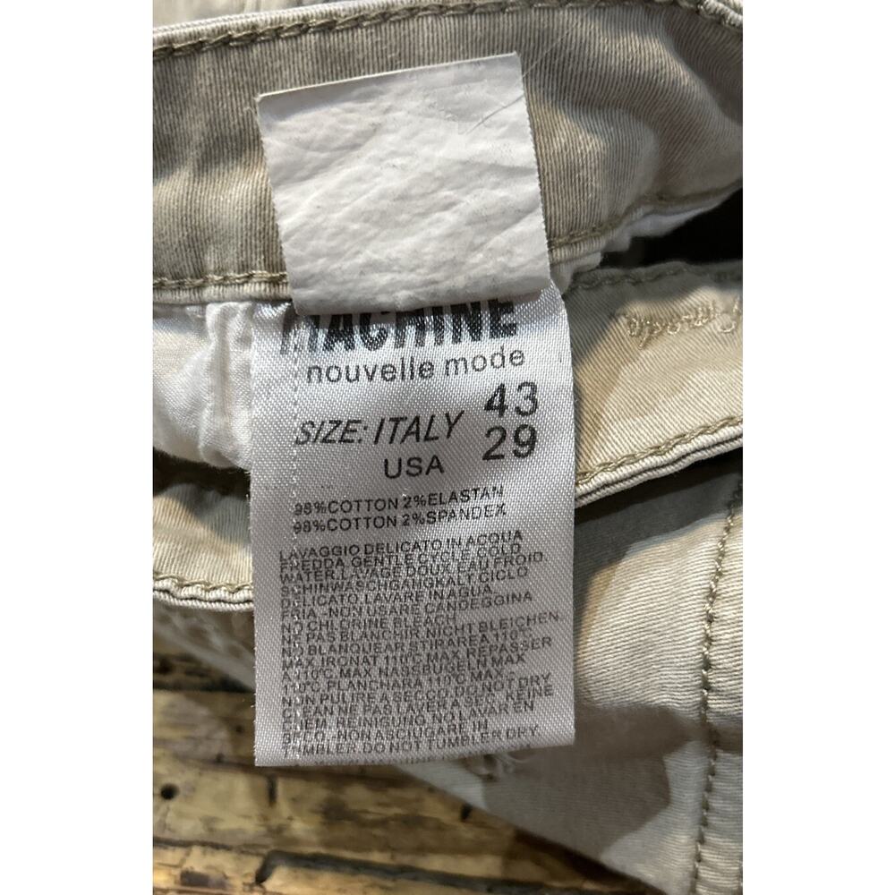 Machine Nouvelle Mode Women’s Size 29 Khaki Distressed Jeans - Picture 9 of 9